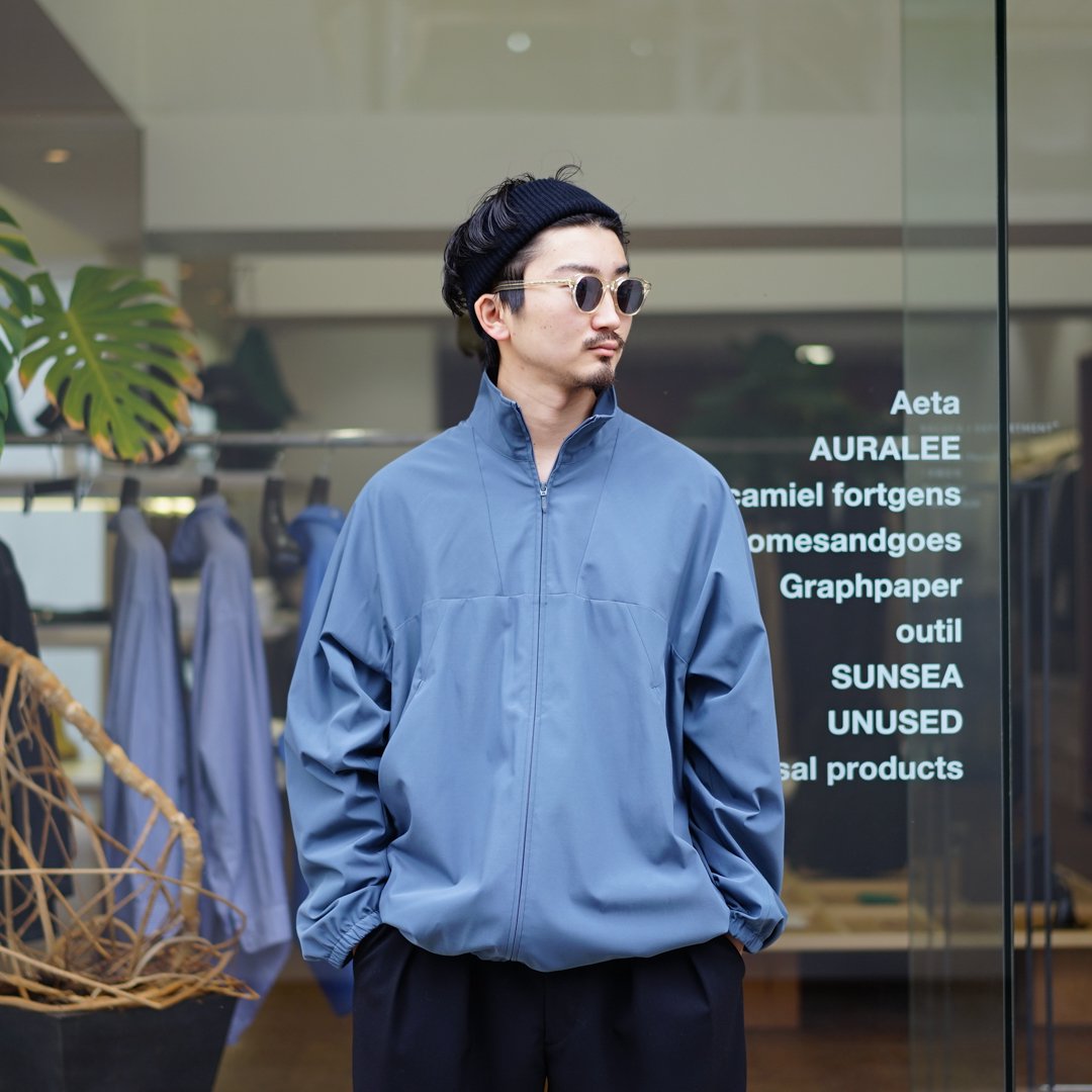 Graphpaper(グラフペーパー)Semi-Dull Poplin Stand Collar Blouson