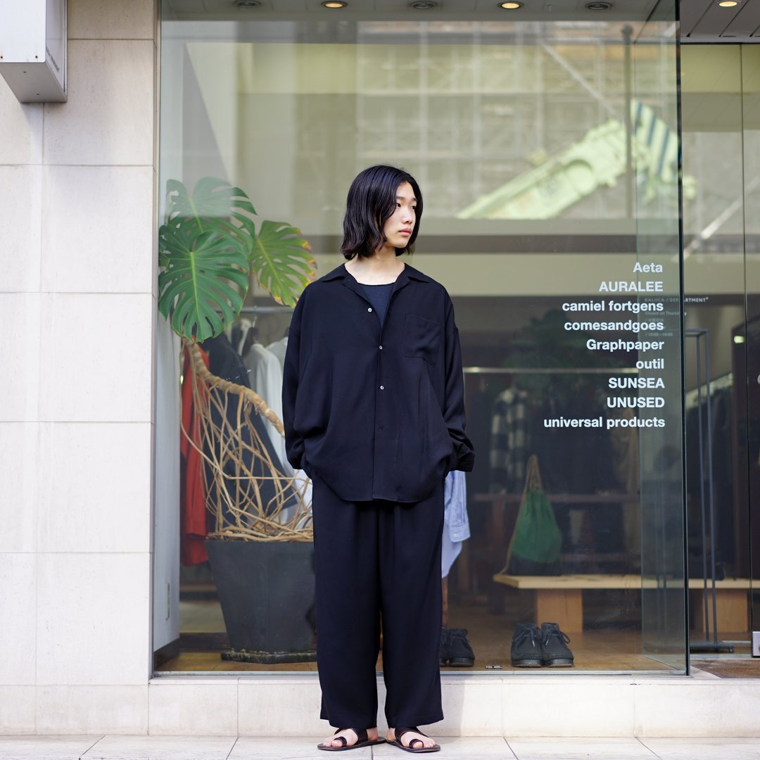 Graphpaper(グラフペーパー)Viscose Cupro Oversized Sleeping Shirt