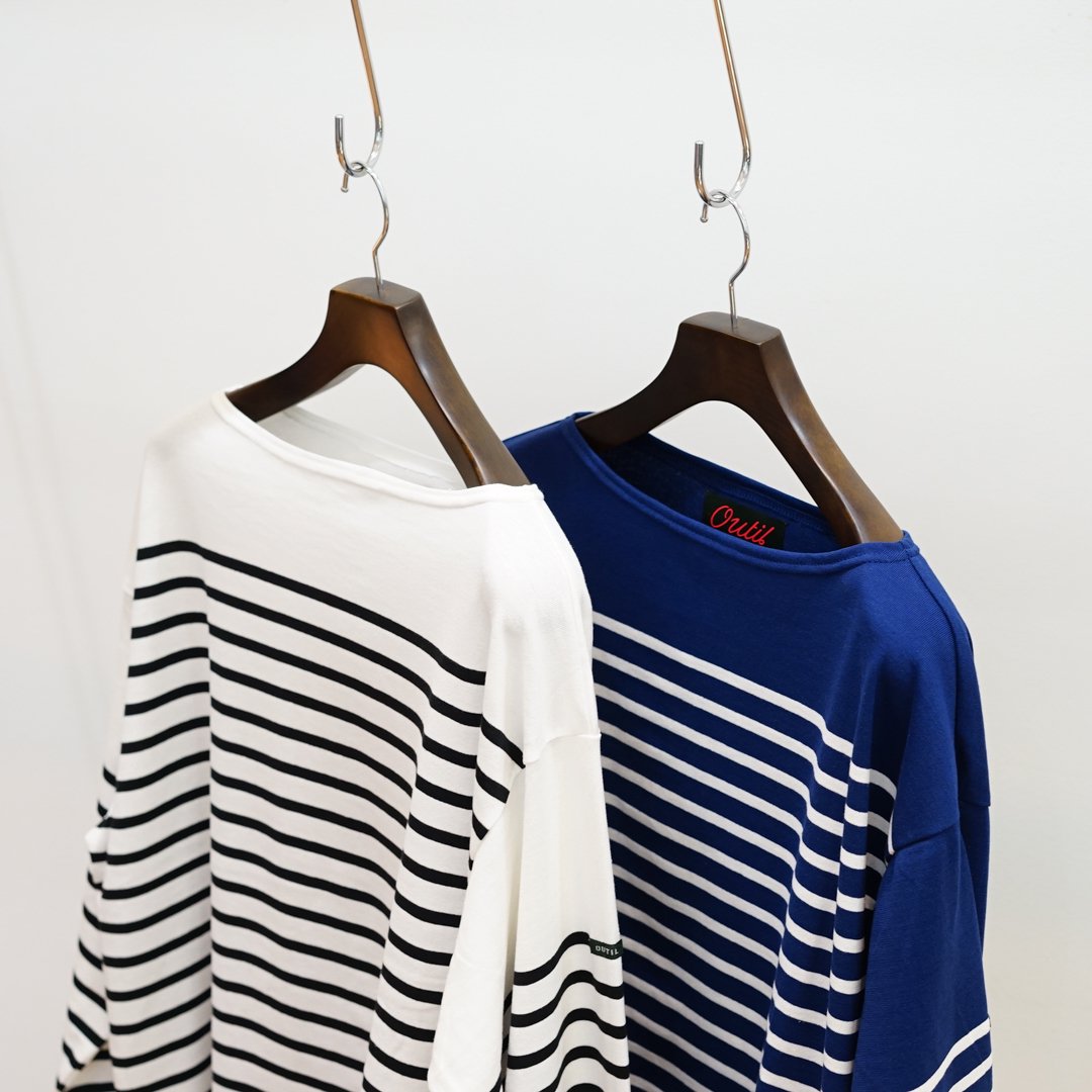 outil(ウティ)tricot aast(ou-c007)/White×Black/Blue Point×Off/