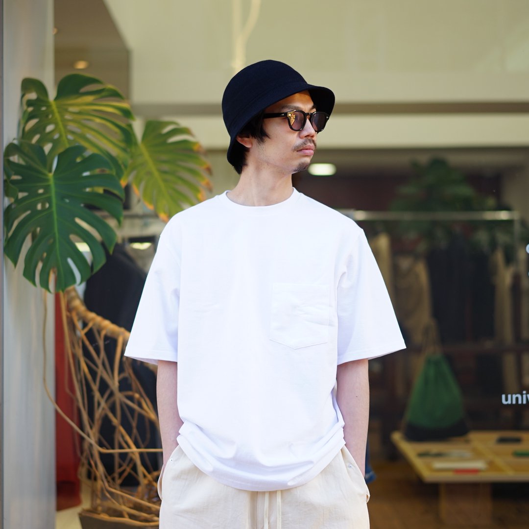 Graphpaper(グラフペーパー) 2-Packs S/S Pocket Tee(GU231-70306B