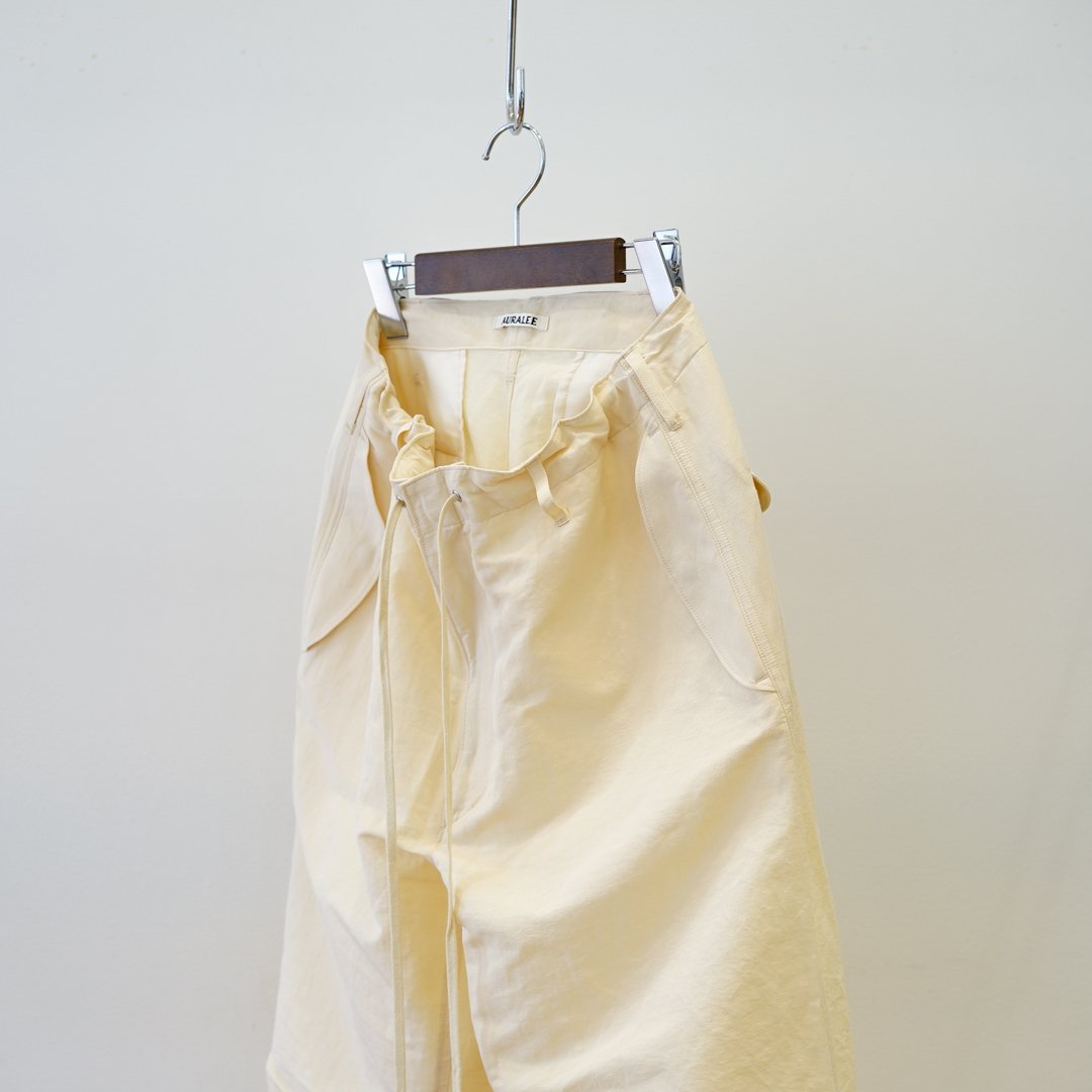 AURALEE(オーラリー)High Density Finx Linen Weather Field Pants/Ecru