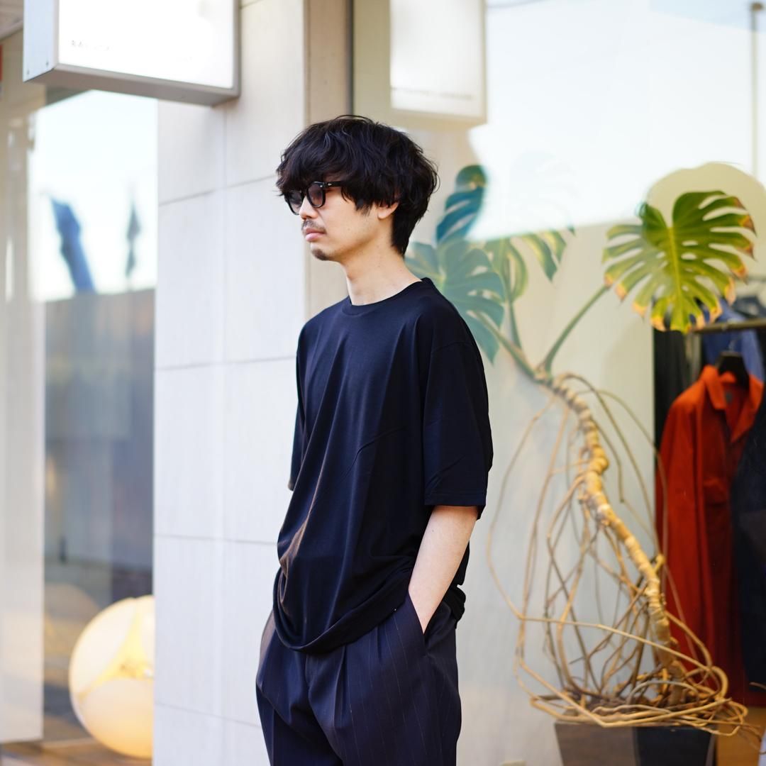 AURALEE(オーラリー)Super Soft Wool Jersey Tee(A23ST01WU)/Dark Navy