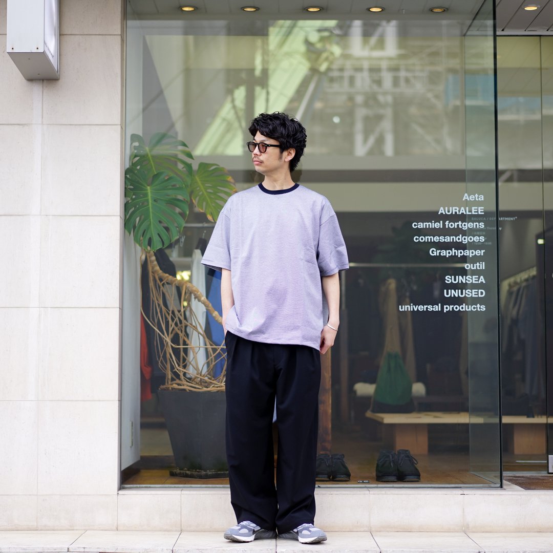 Graphpaper(グラフペーパー)Round Scale Wool Two Tuck Wide Pants