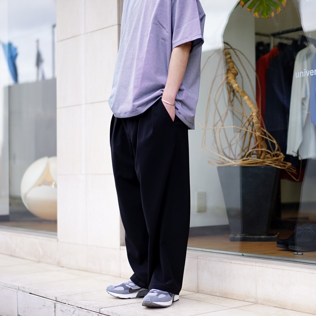 Graphpaper(グラフペーパー)Round Scale Wool Two Tuck Wide Pants 