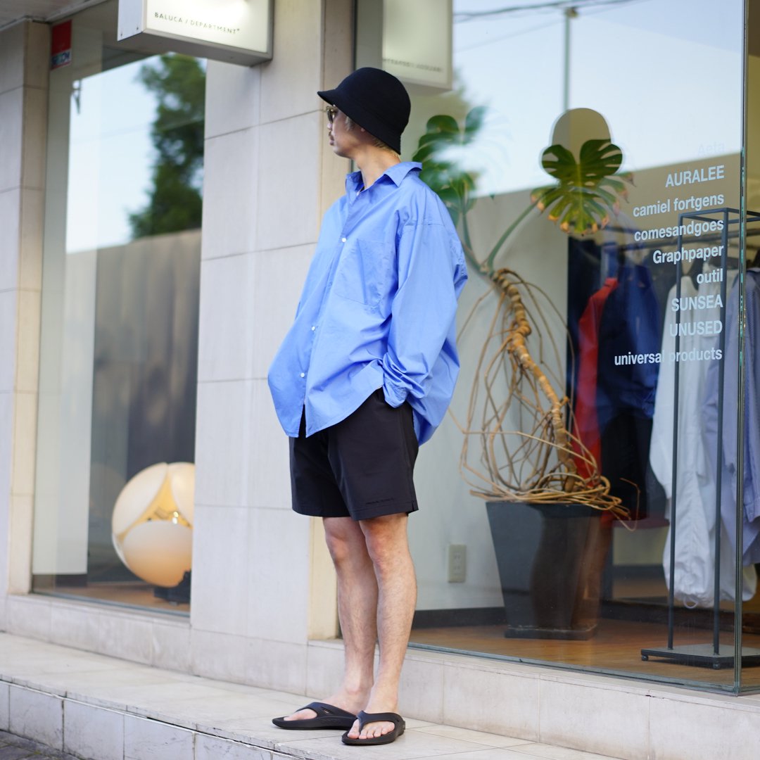 UNIVERSAL PRODUCTS BAGGY SHORTS ブラック　3