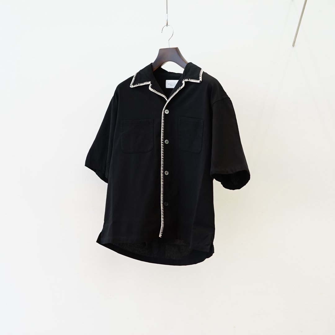 UNUSED(アンユーズド)Short-sleeve open collar shirt(US2332.)/Black