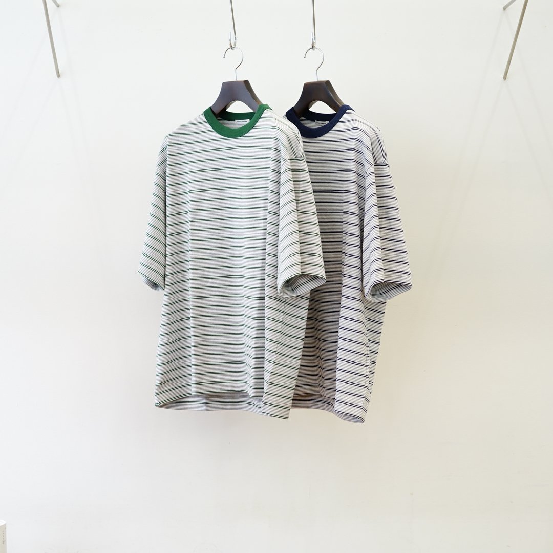 UNIVERSAL PRODUCTS(ユニバーサルプロダクツ)Multi Border S/S T-Shirt