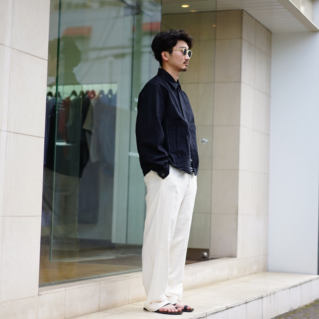 AURALEE(オーラリー)Selvedge Light Denim Blouson(A23SB01SD)/Black