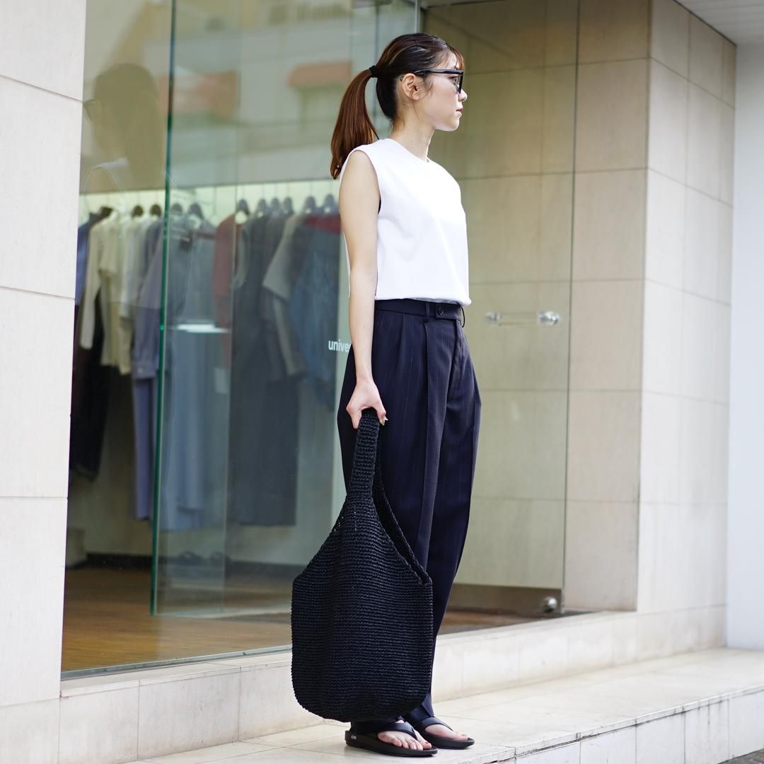 Aeta(アエタ)Paper Yarn Shoulder :L (PY09)/Natural/Black