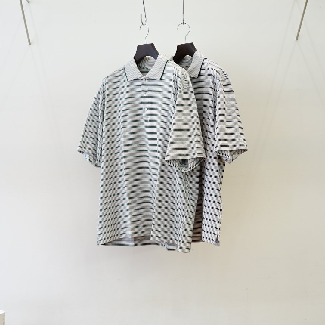UNIVERSAL PRODUCTS(˥Сץ)Multi Border S/S POLO(23160106)