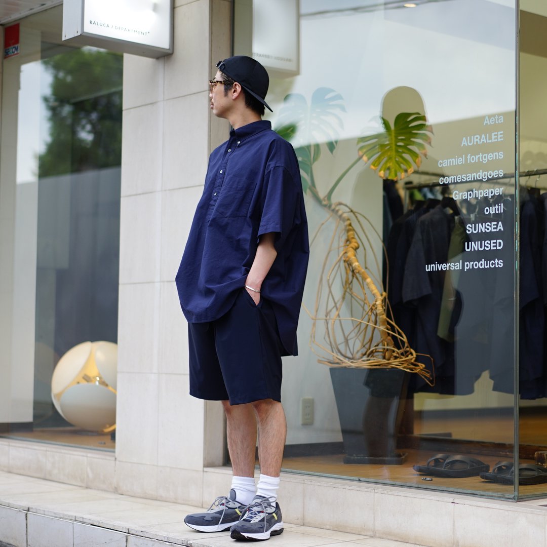 Graphpaper(グラフペーパー)Oxford S/S Oversized B.D Pullover Shirt ...