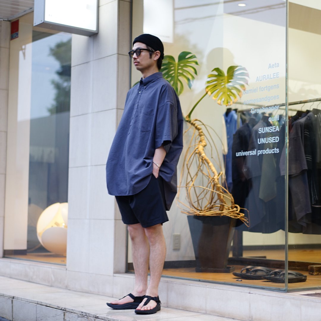 Graphpaper(グラフペーパー)Oxford S/S Oversized B.D Pullover Shirt ...