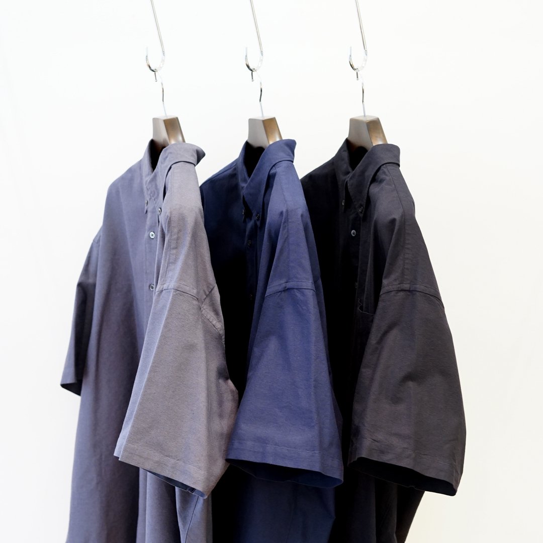 Graphpaper(グラフペーパー)Oxford S/S Oversized B.D Shirt(GM232-50023B)