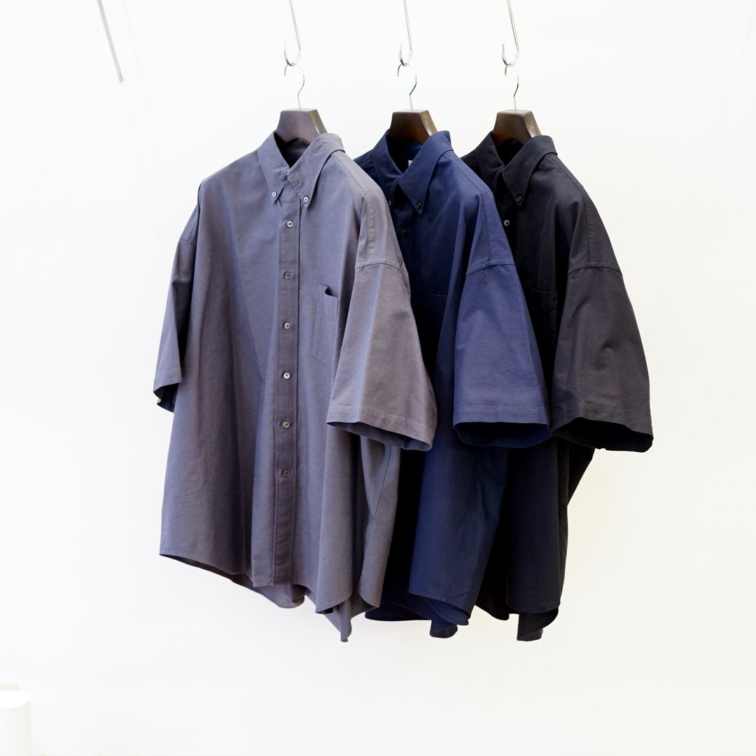 Graphpaper(グラフペーパー)Oxford S/S Oversized B.D Shirt(GM232-50023B)