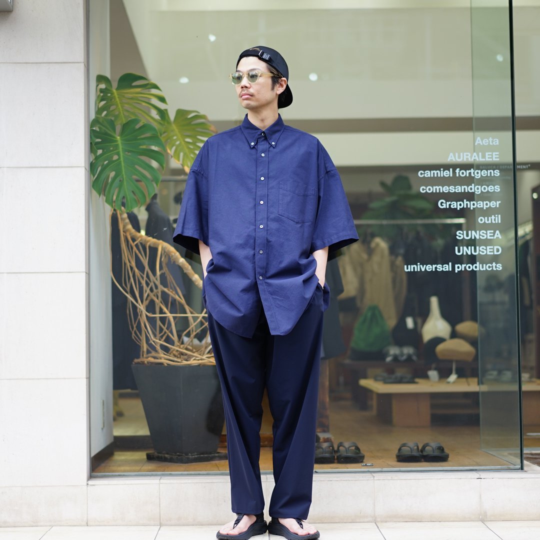 袖丈長袖Graphpaper Oxford S/S Oversized 23aw - aconsoft.com