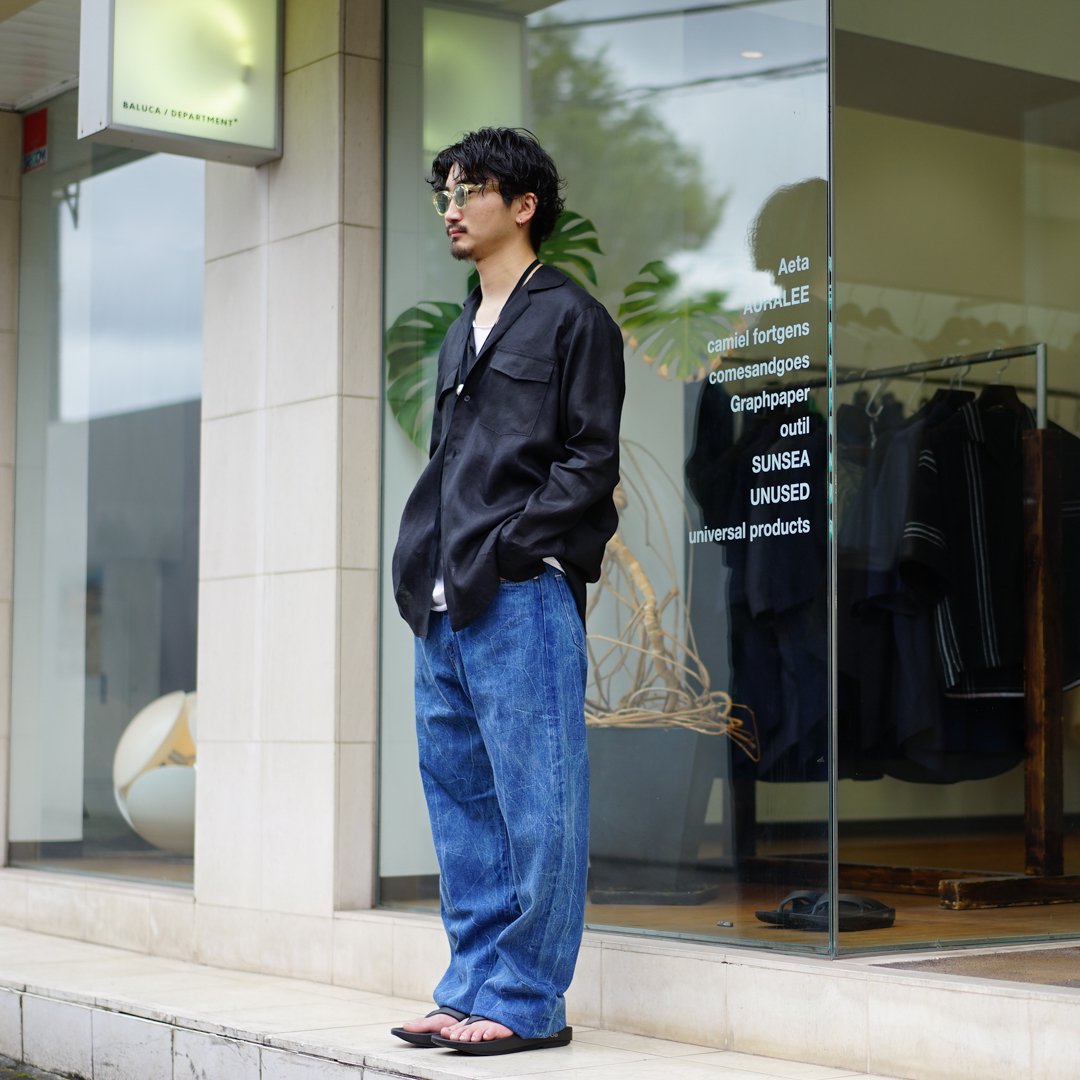 AURALEE(オーラリー)Selvedge Faded Light Denim(A23SP02DE)/Lighting Effect Indigo