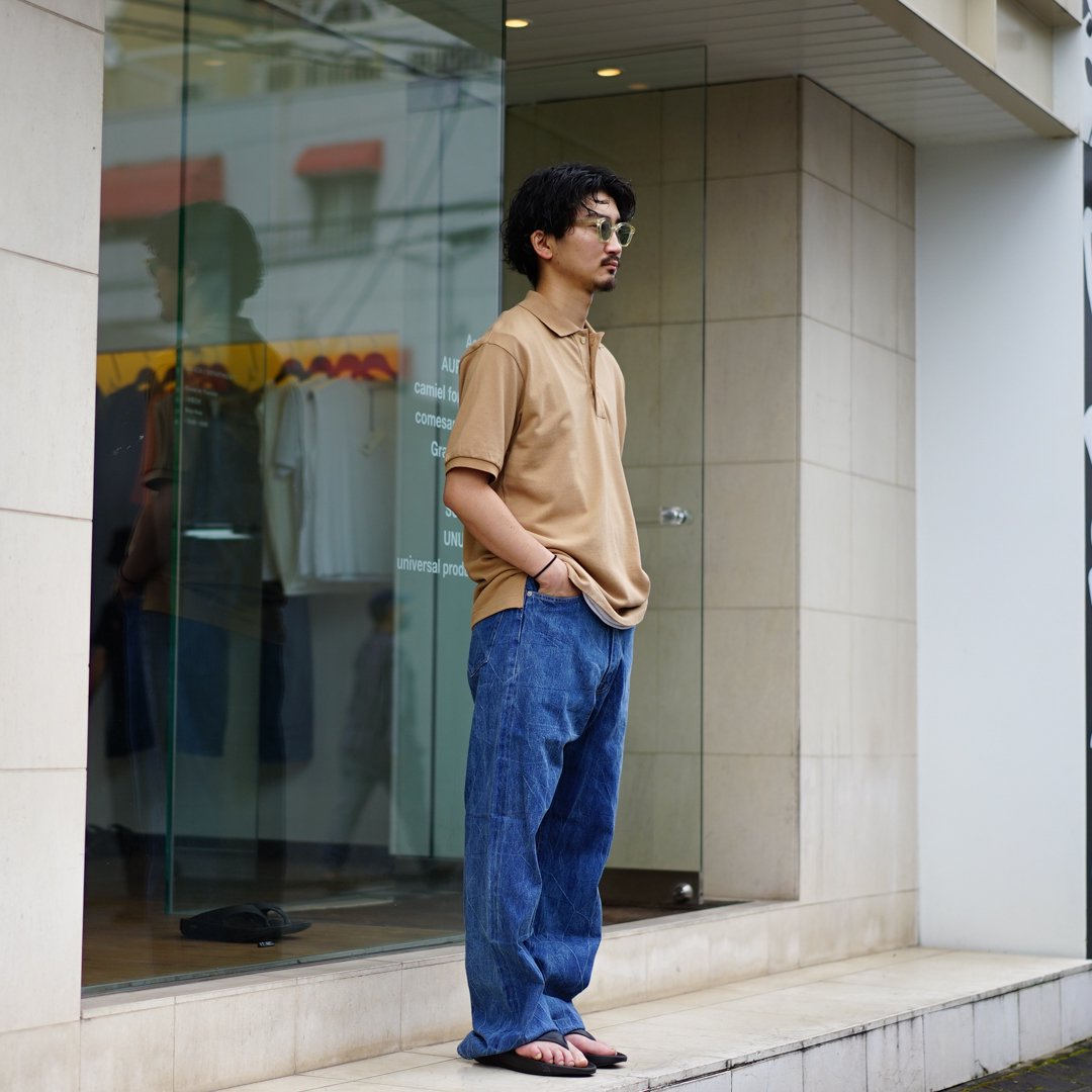 AURALEE(オーラリー)Super Fine Cotton Pique Big Polo(A23SP01SK)