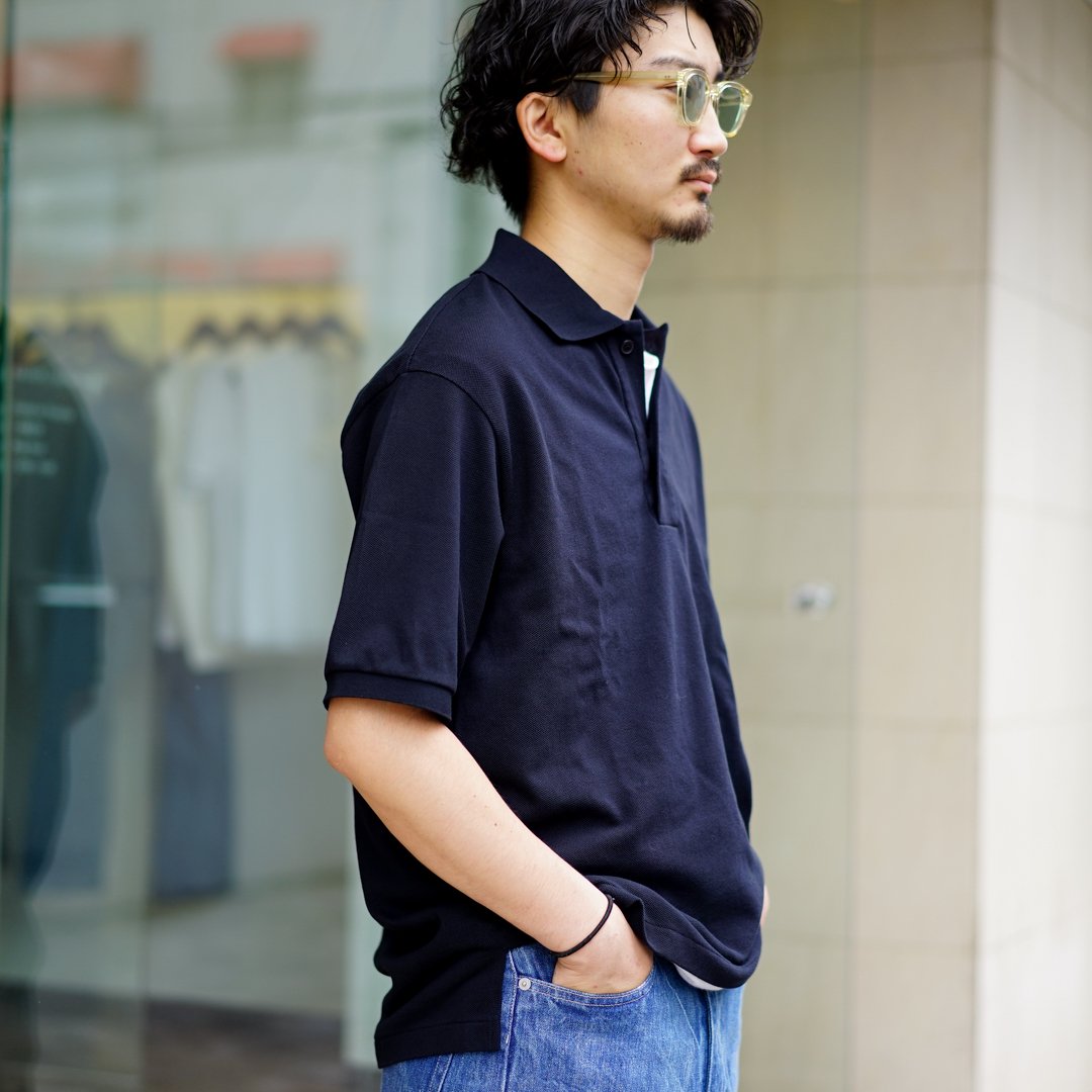 AURALEE(オーラリー)Super Fine Cotton Pique Big Polo(A23SP01SK)