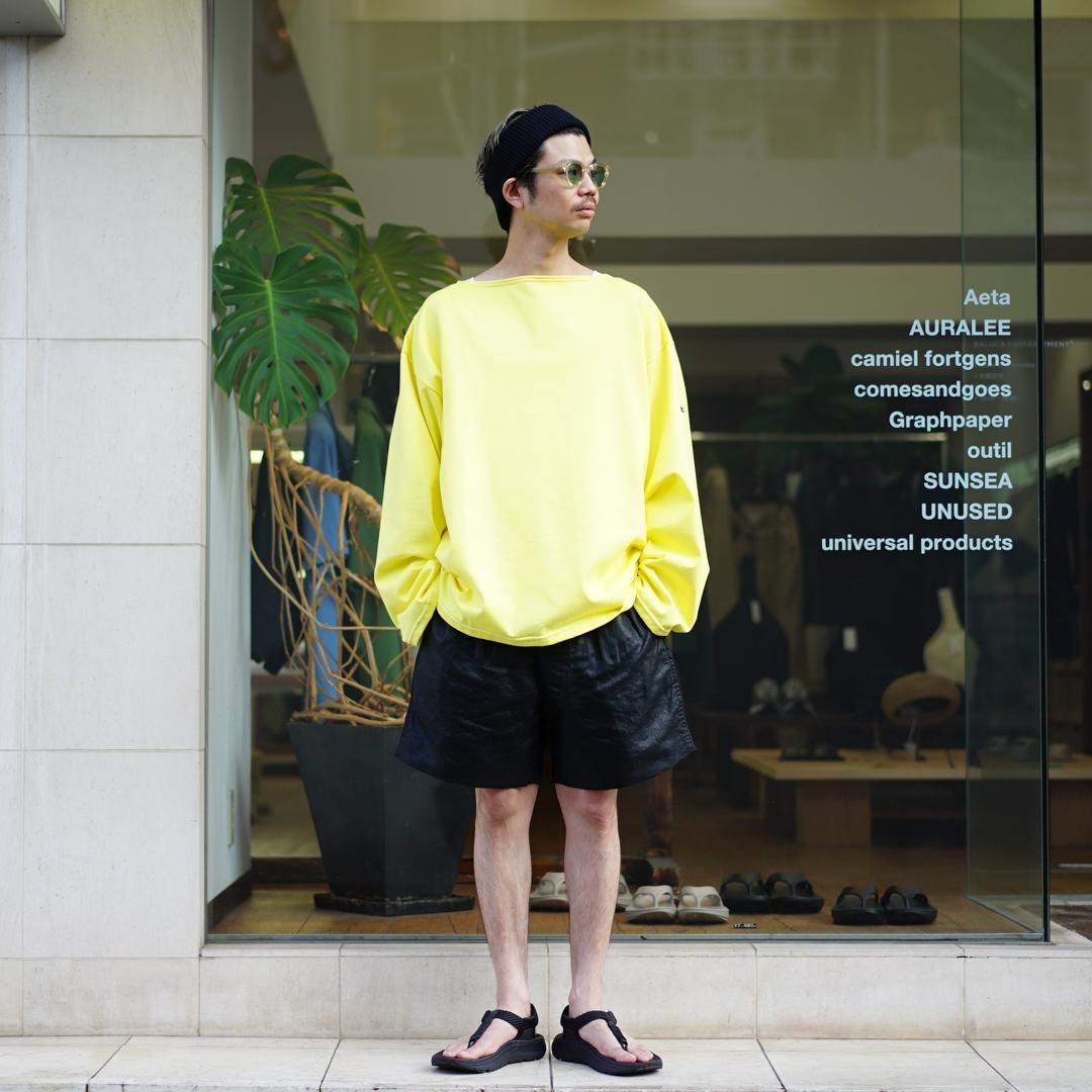 OUTIL PANTALON LAURE ウティ　ショートパンツ　カーキ OUTIL ウティ｜pantalon laure ショートパンツ l.indigo
