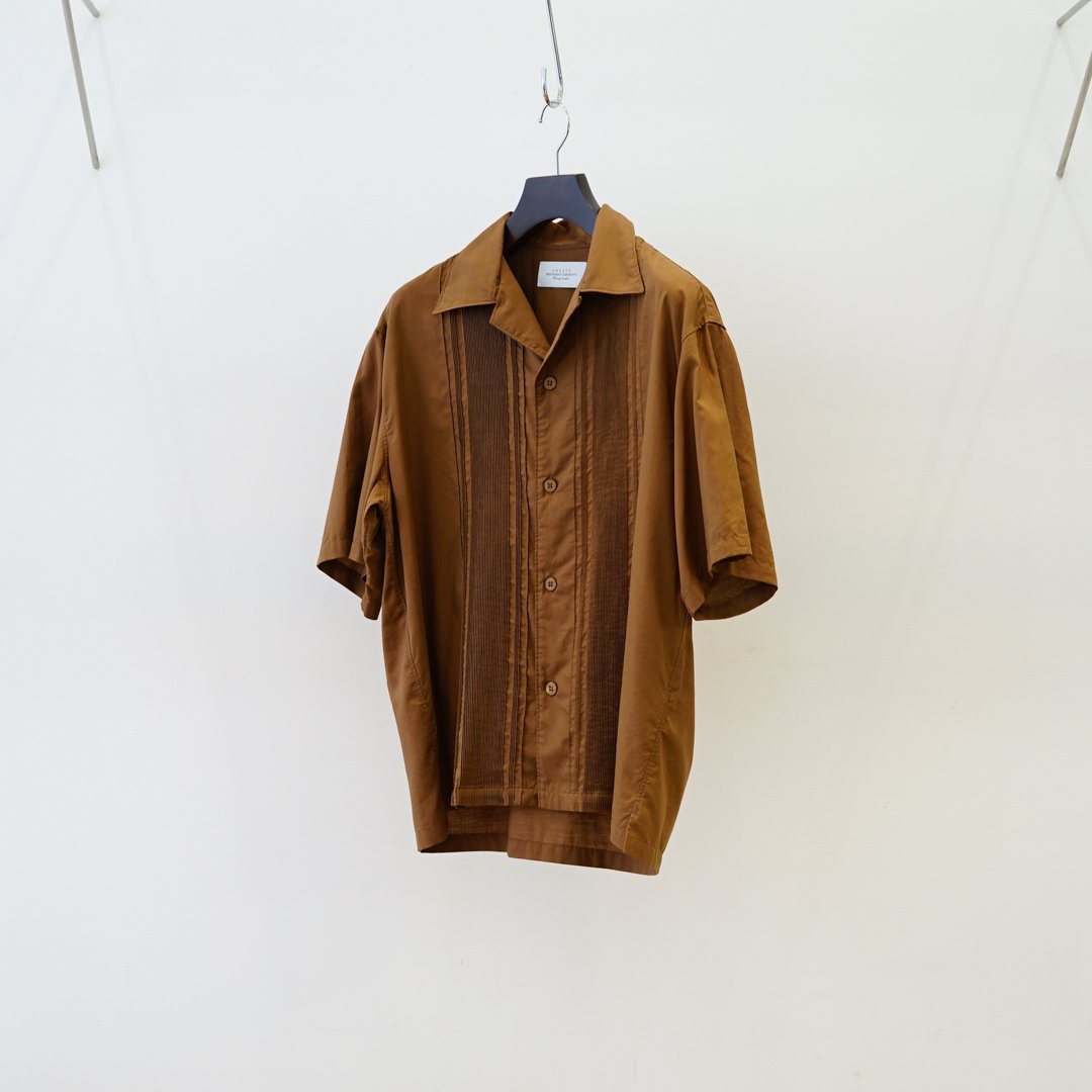UNUSED(アンユーズド)Short Sleeve Pintuck shirt(US2341)/Brown