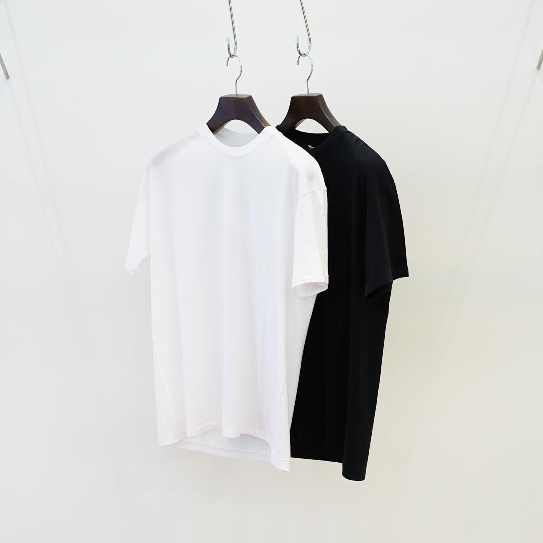 AURALEE(オーラリー)Seamless Crew Neck Tee(A00T01ST) /White/Black