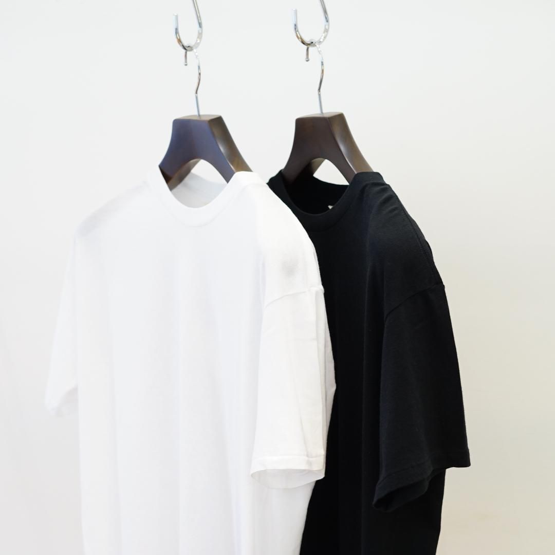 AURALEE(オーラリー)Seamless Crew Neck Tee(A00T01ST) /White/Black