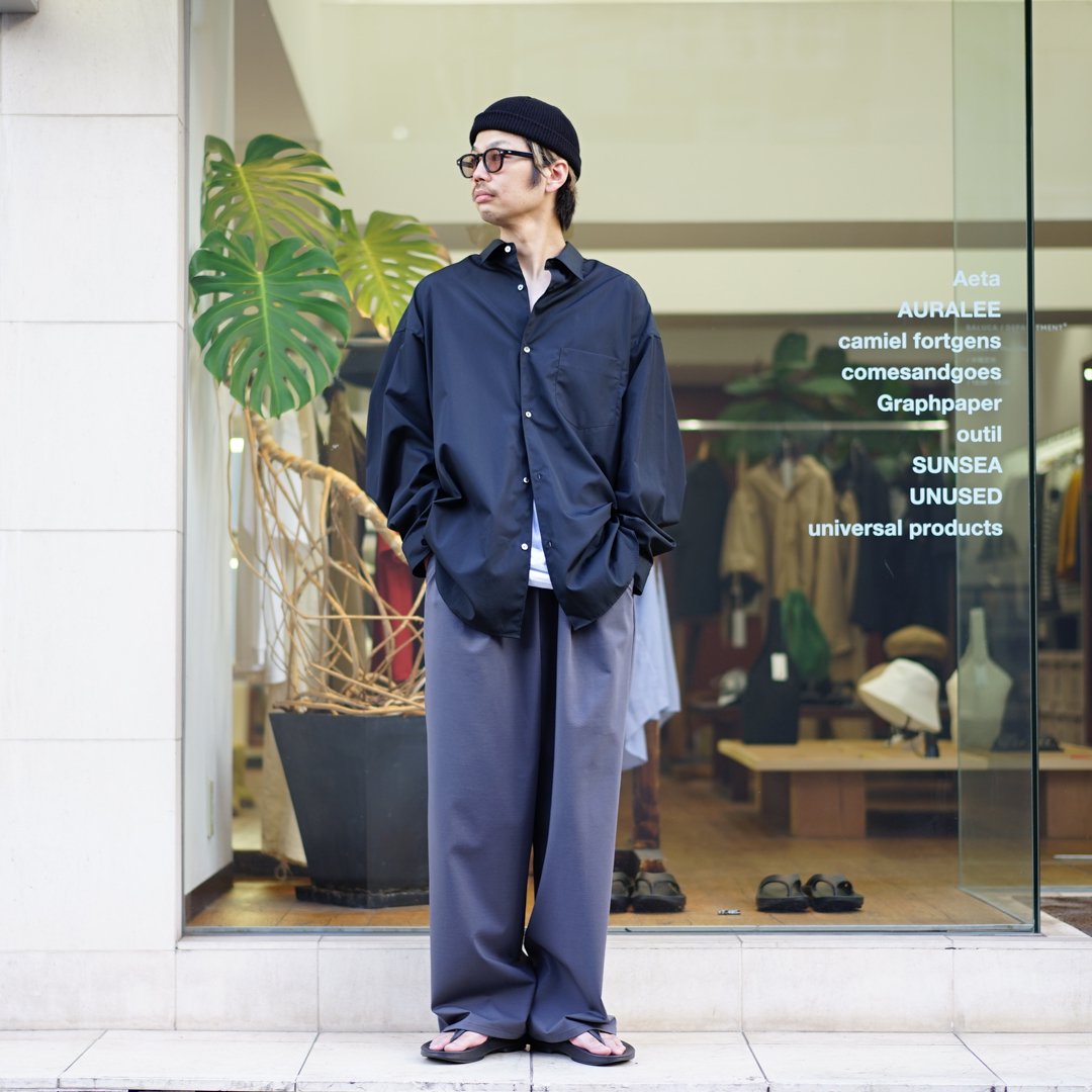 23AW] Graphpaper(グラフペーパー) Compact Ponte Wide Chef Pants 