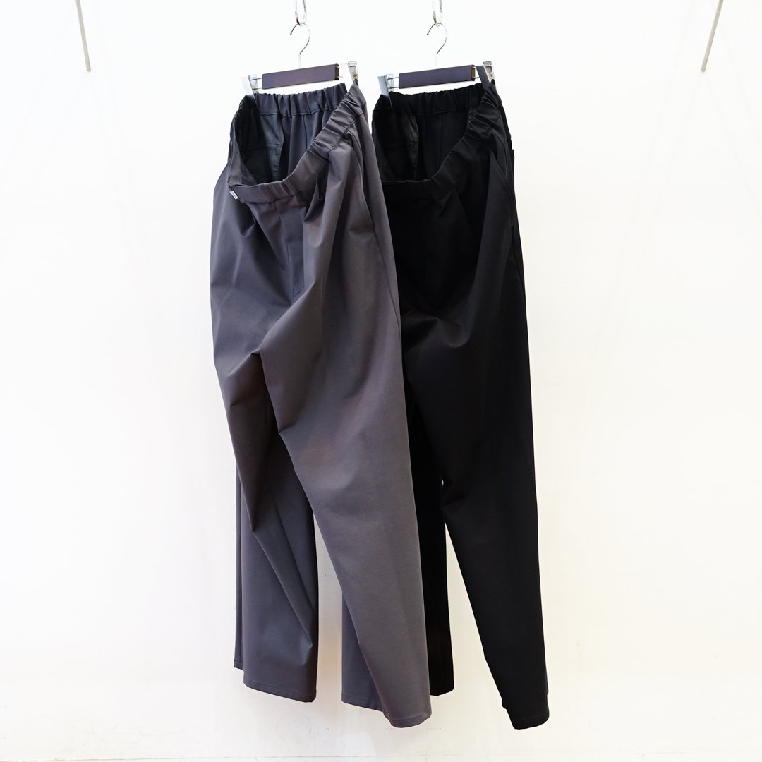 Graphpaper(グラフペーパー) Compact Ponte Wide Chef Pants(GM233-40178B)/C.Gray/Black
