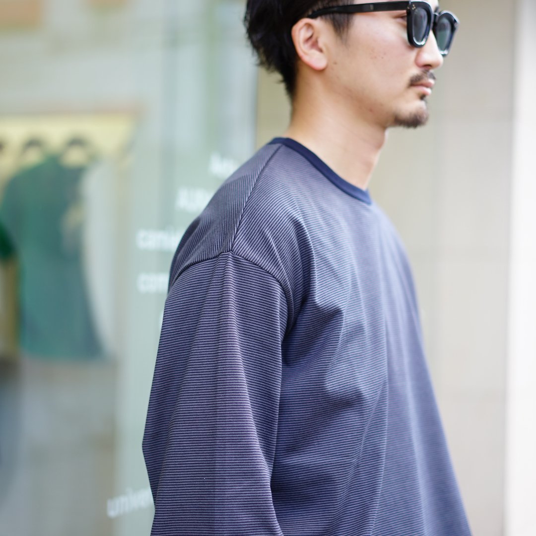 Graphpaper(グラフペーパー) Narrow Border L/S Tee(GU233-70117B)