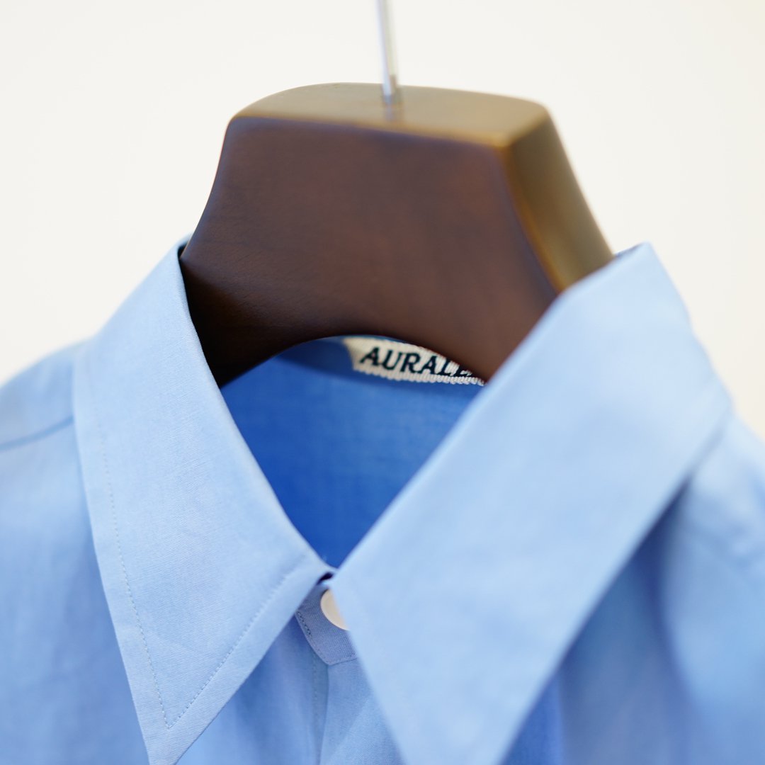 AURALEE(オーラリー)Washed Finx Twill Big Shirt(A23AS02TN)/Blue