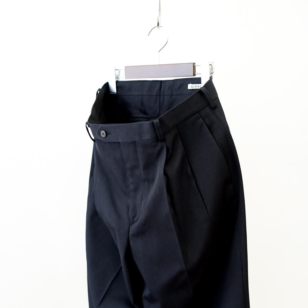 AURALEE / オーラリー】LIGHT WOOL MAX GABARDINE 2タック パンツ（スラックス）｜EDIFICE（エディフィス）の通販｜BAYCREW'S  STORE