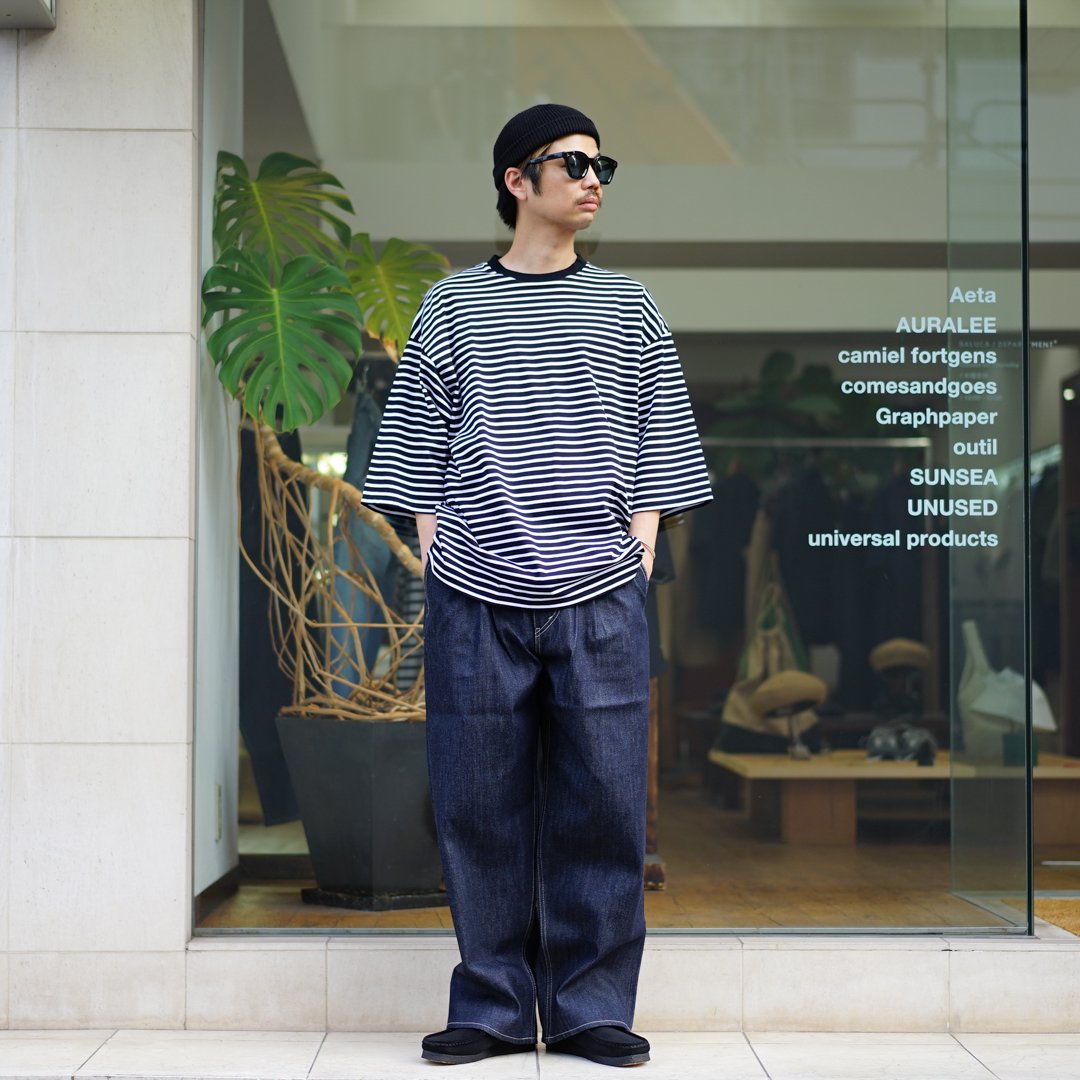 Graphpaper(グラフペーパー) Selvage Denim Two Tuck Pants
