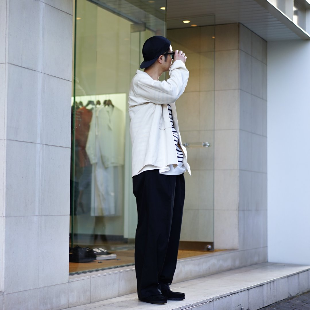 Graphpaper Scale Off Wool Wide ChefPants - スラックス