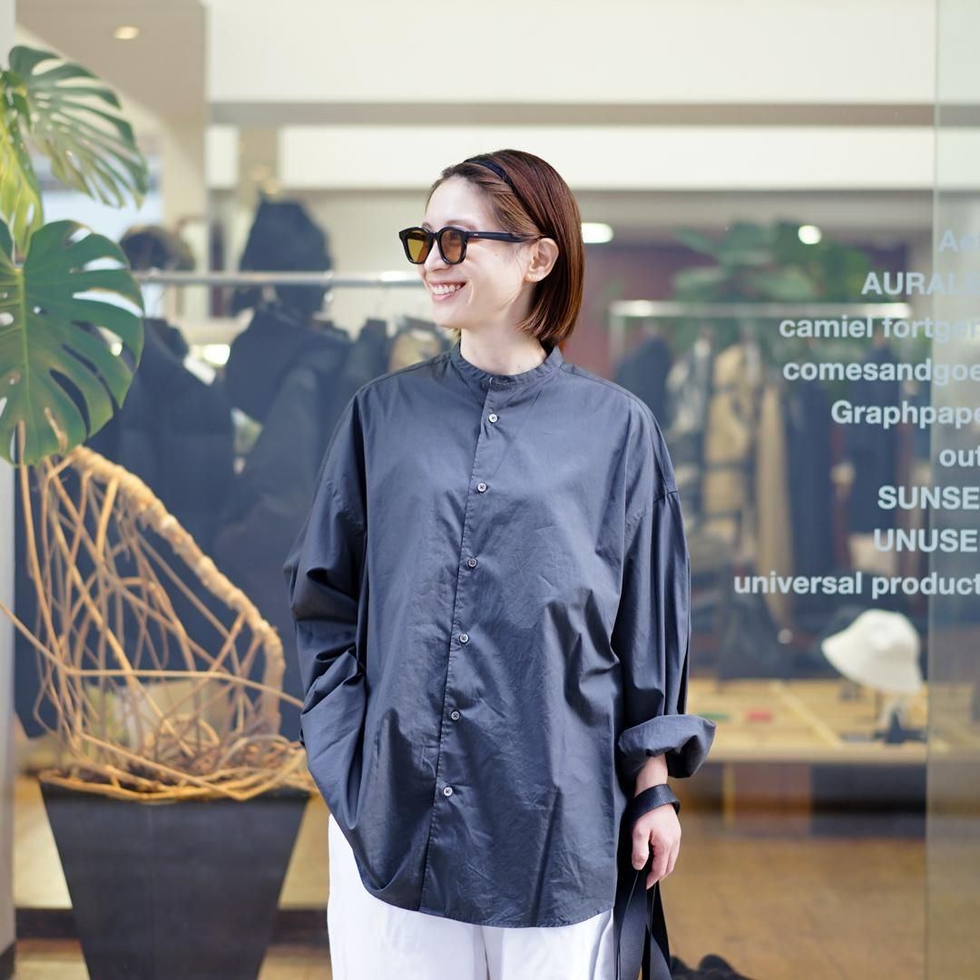 Graphpaper for women's(グラフペーパーウィメンズ) Broad Stripe L/S