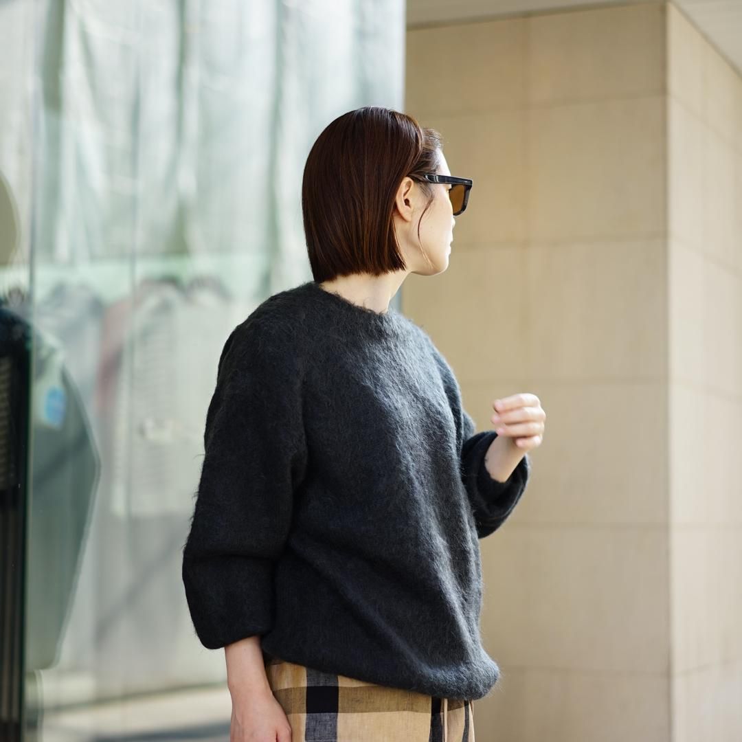 AURALEE(オーラリー)Brushed Super Kid Mohair Knit P/O