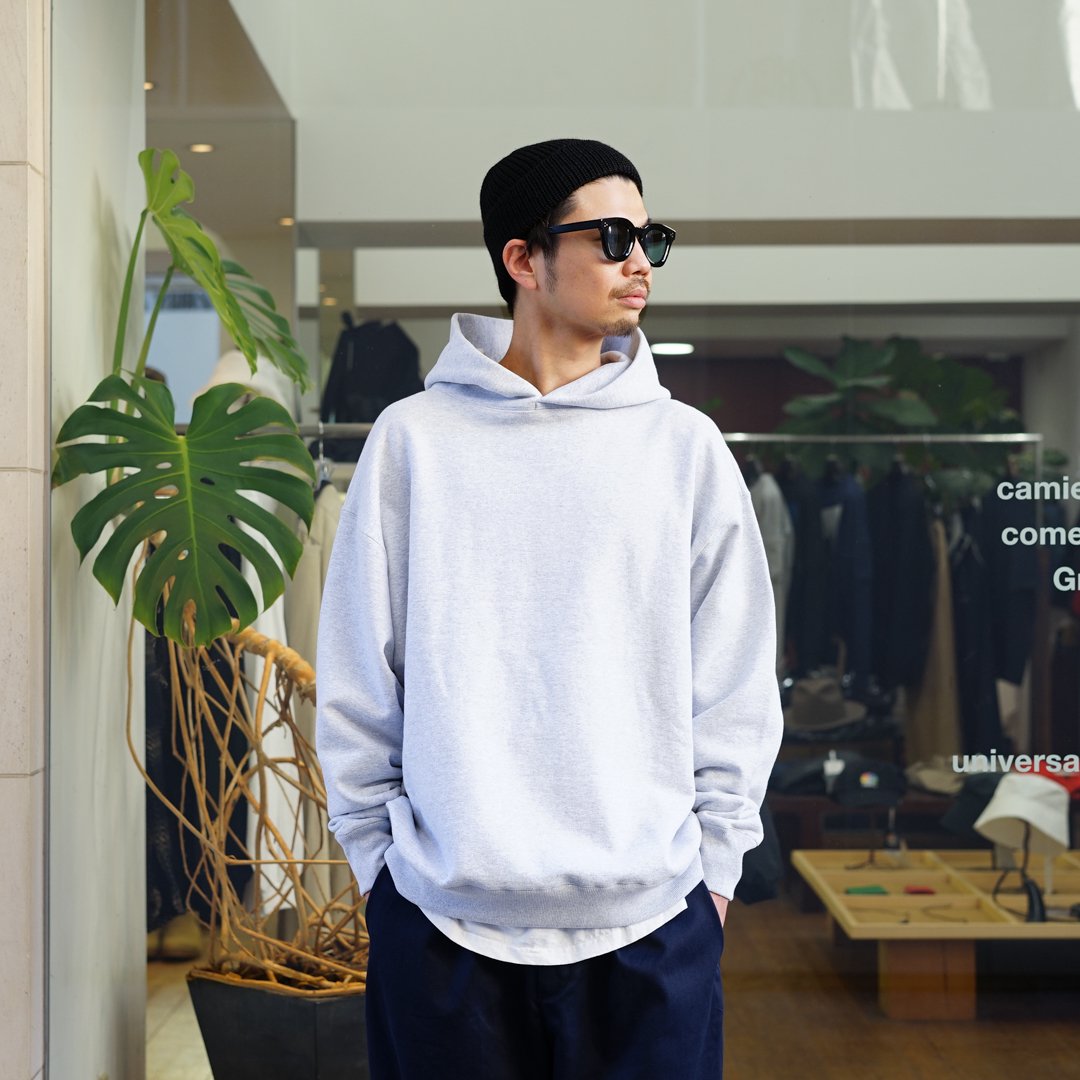 EASTFAREAST(イーストファーイースト)Model 014 Baloon Hoodie/White Ash