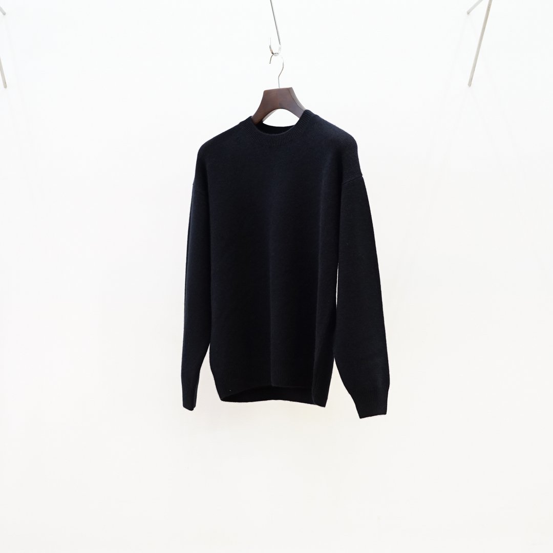 AURALEE(オーラリー)Baby Cashmere Knit P/O(A23AP03BC)/Top Black