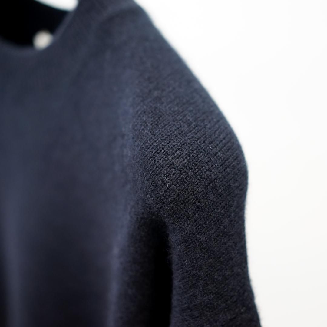AURALEE(オーラリー)Baby Cashmere Knit P/O(A23AP03BC)/Top Black AURALEE(オーラリー)Baby Cashmere Knit P/O(A23AP03BC)/Top Black