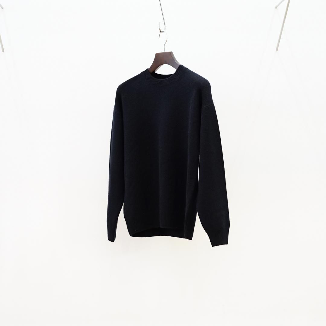AURALEE(꡼)Baby Cashmere Knit P/O(A23AP03BC)/Top Black