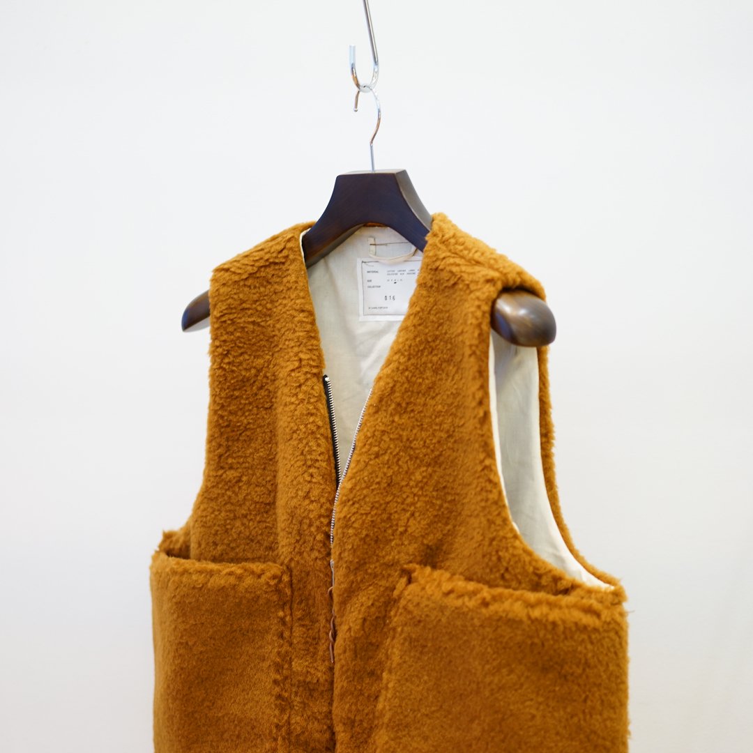 camiel fortgens(カミエルフォートヘンス)Zip Vest Wool Fleece(16.05
