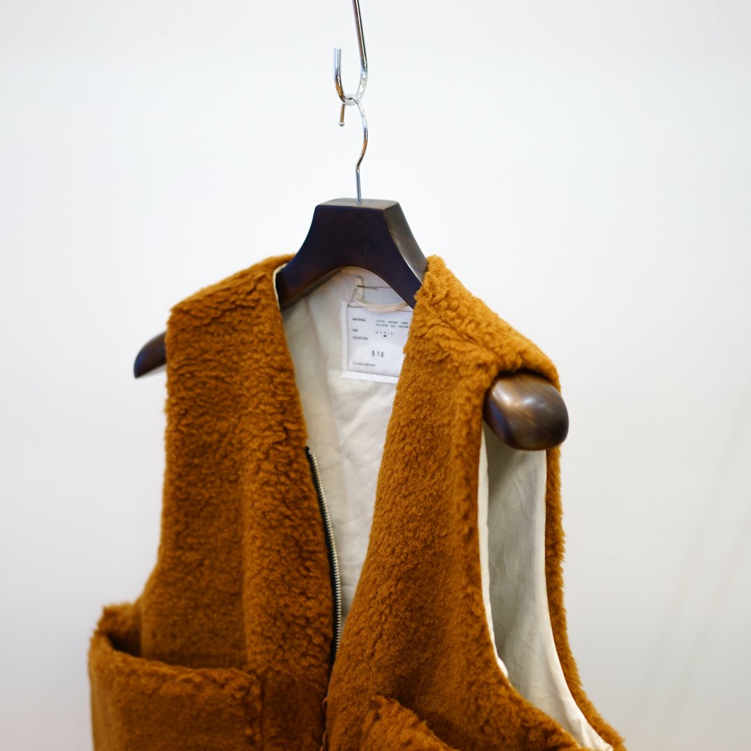 camiel fortgens(カミエルフォートヘンス)Zip Vest Wool Fleece(16.05