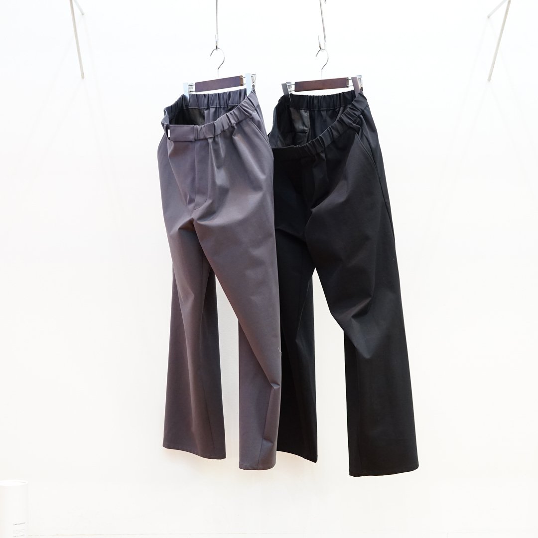 Graphpaper(グラフペーパー)Compact Ponte Wide Tapered Chef Pants  (GM241-40288B)/C.Gray/Black/