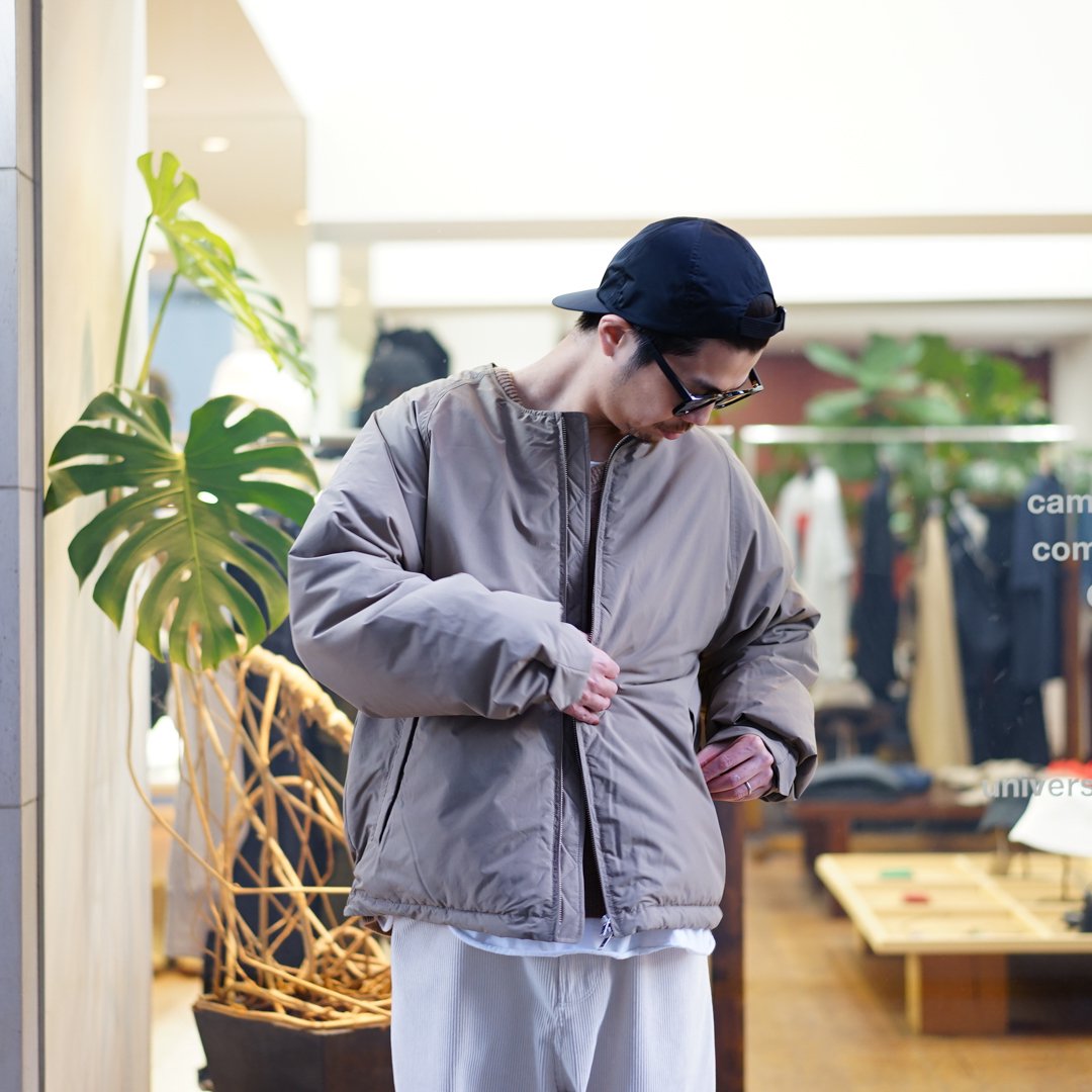 miffew(ミフュー)No Collar Down Jacket/Beige