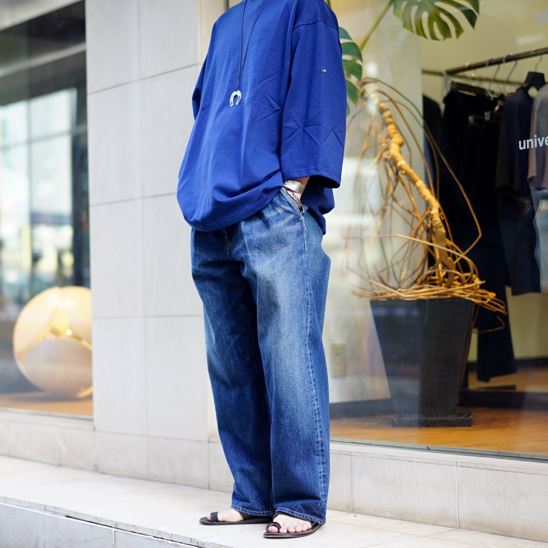 Graphpaper(グラフペーパー) Selvage Denim Two Tuck Pants (GU241 