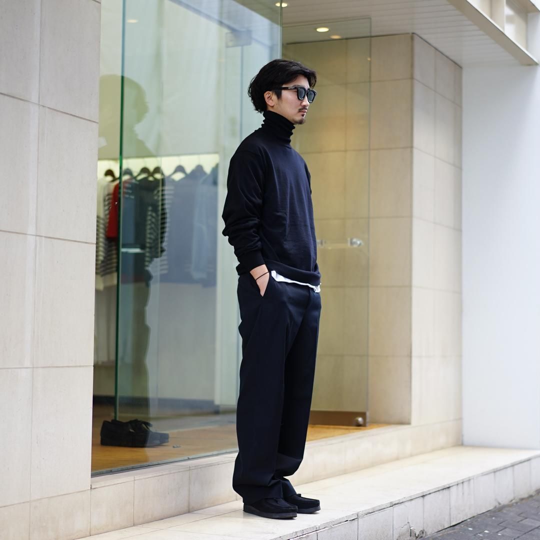 AURALEE オーラリー 22AW WOOL CASHMERE LIGHT TWEED SLACKS パンツ 5 ...