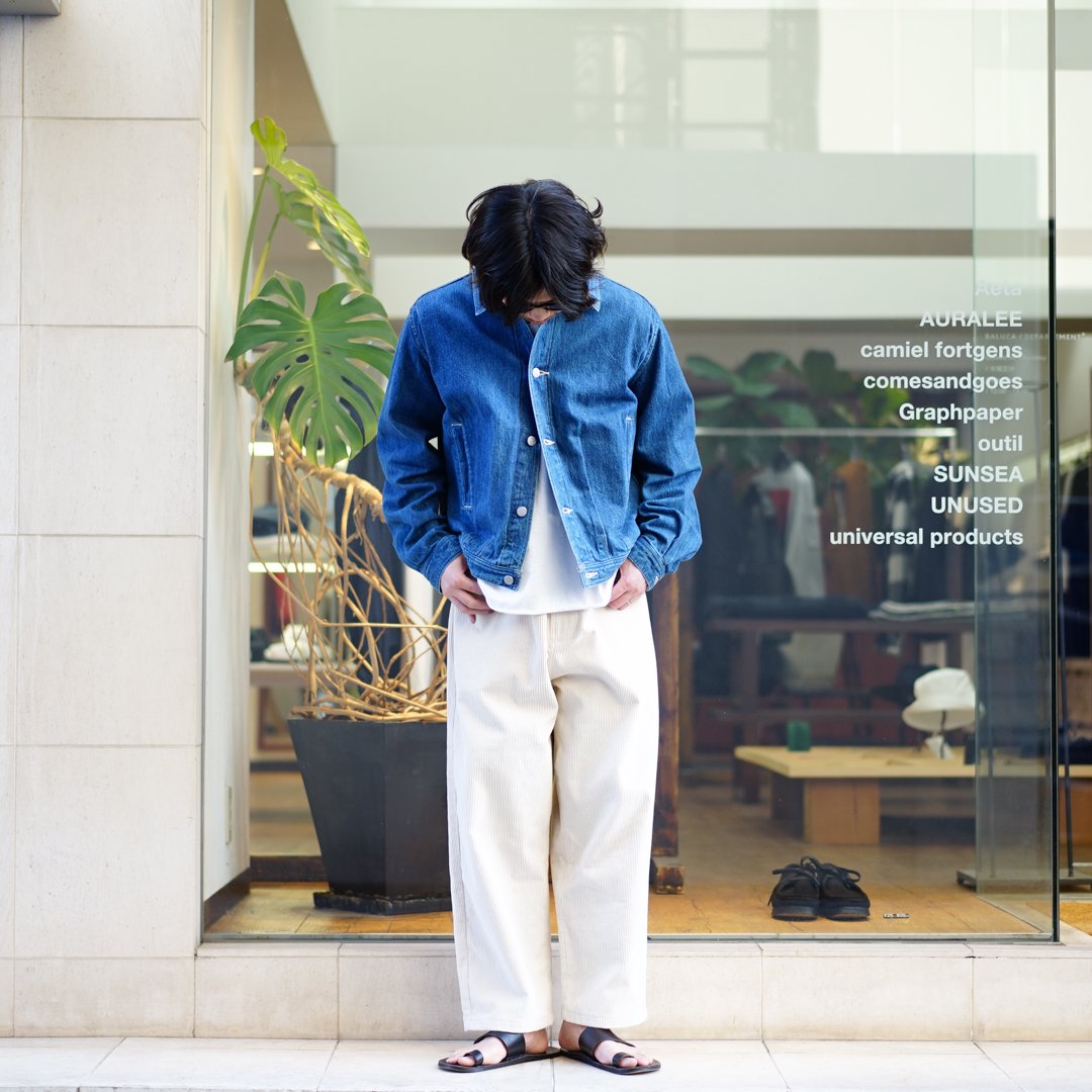 AURALEE(オーラリー)Selvedge Light Denim Blouson(A22AB01SD)/Light Indigo