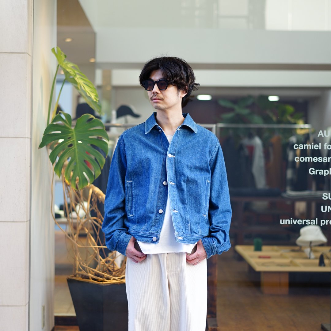 AURALEE(オーラリー)Selvedge Light Denim Blouson(A22AB01SD)/Light Indigo