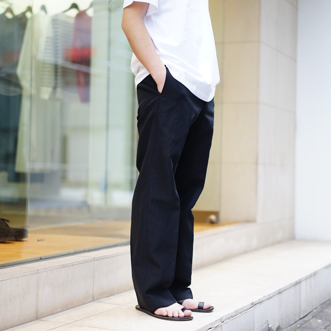 AURALEE (オーラリー) Hard Twist Finx Linen Chino Slacks (A24SP01LB 