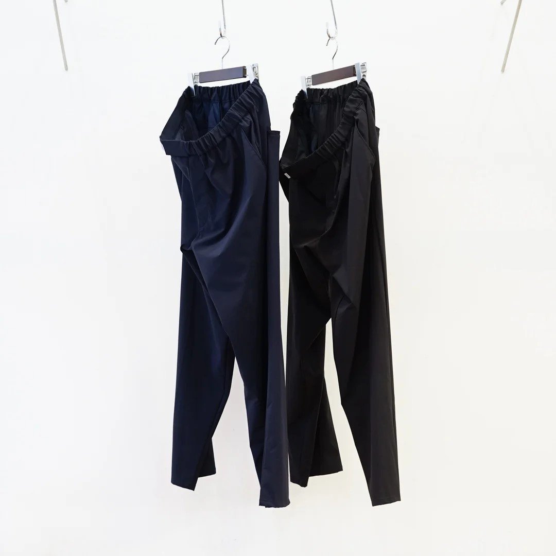 Graphpaper(グラフペーパー)Flex Tricot Wide Tapered Chef Pants  (GM242-40036)/Navy/Black