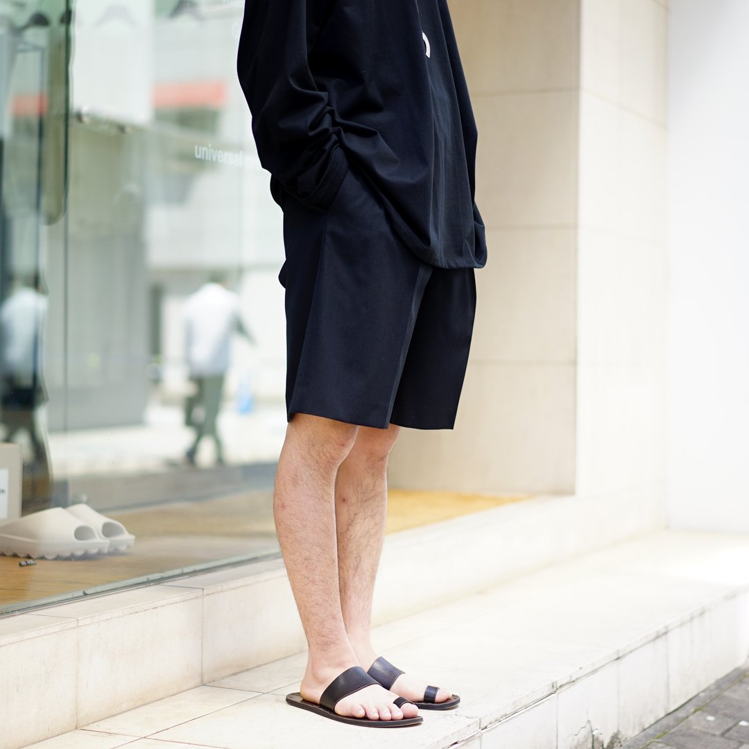 AURALEE (オーラリー)Light Wool Max Gabardine Shorts(A24SP04MG)/Top Black